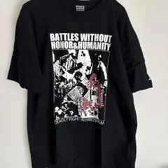 仁義なき戦い 広島死闘編 Tシャツ XL ブラック 菅原文太 深作欣二 廃版