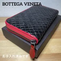 ◆正規品ボッテガヴェネタキルティングステッチ定価100,000円前後ブラック