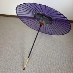 紫色の舞踊傘 折りたたみ式