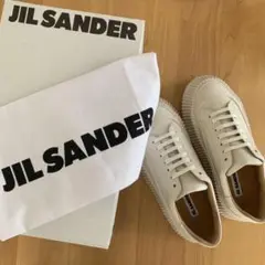 レディース JIL SANDER ジルサンダー スムースレザースニーカー 37
