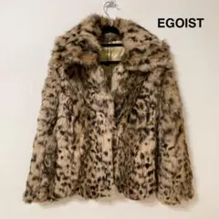 ヒョウ柄ファーコート エゴイスト
