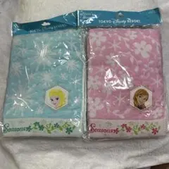 アナ雪　アナ　エルサ　ディズニーリゾートフェイスタオル　2枚セット