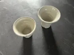 陶器製広口ぐい飲み2個セット♡