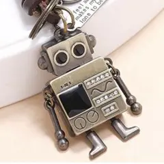 【美品】ヴィンテージ　ロボットキーホルダー　スパナのキーホルダー付き