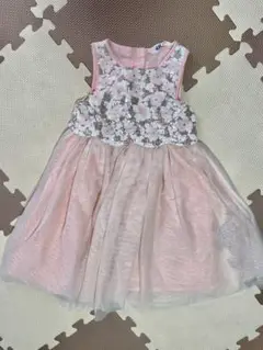 値下げ☆H&M 花柄レース　ドレス ピンク　100cm