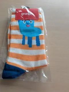 新品　グラニフ　みいつけた！　コッシー　キッズ　　靴下 ストライプ