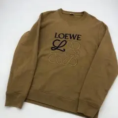 ロエベ 立体刺繍アナグラムLサイズスウェット ベージュ