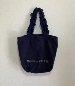 Maison de FLEUR ネイビー トートバッグ サイズF