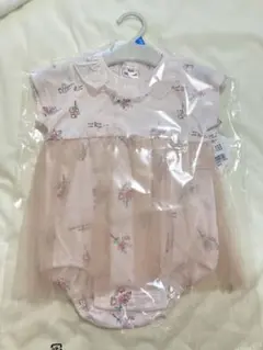 ピンク 半袖 花柄ロンパース 70〜80cm ベビーザらス