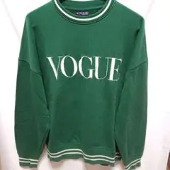 『 VOGUE 』 ロゴ刺繍グリーン スウェット Lサイズ