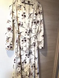 fifth フラワーロングシャツワンピース