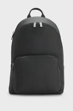 ほぼ新品BOSS/2025 イタリアングレインレザーリュック　ブラック　レザー