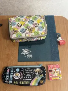 【5点セット】ちゃお　付録　きらりんレボリューション　ポーチ　ペンケース　平成