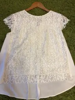 新品　K. T. ホワイト レース ブラウス 半袖