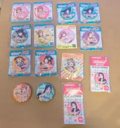 ラブライブ サンシャイン等 セブンイレブン 缶バッジ 15個