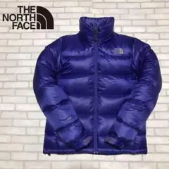 ノースフェイス ダウンジャケット 700フィル ヌプシ レディースM ブルー