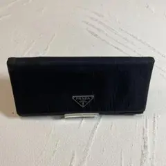 PRADA プラダ　長財布　黒ブラック　ナイロン　三角ロゴプレート