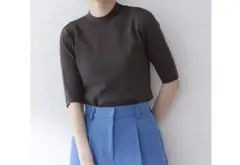 総針ボトルネック5分袖　ニット N. Natural Beauty Basic