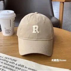 キャップカーキ R ロゴ ベースボール
