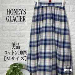 HONEYS GLACIER コットン100%ロングスカート【Mサイズ】★美品★