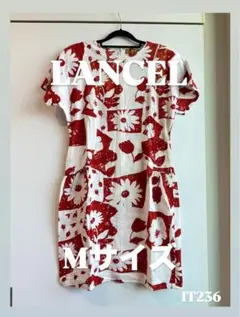 LANCEL 花柄コットンワンピース Mサイズ