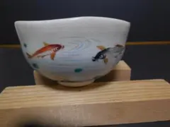 粟田焼 岡田佳山 銀杏画 数茶碗 十客 共箱 抹茶碗 茶道具 【k3468】 粟田焼 岡田佳山 銀杏画 数茶碗 十客 共箱 抹茶碗 茶道具 【