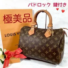 ❤極美品❤ ルイヴィトン スピーディ25 ハンドバック パドロック、鍵付き