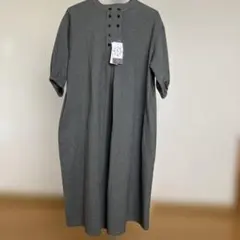 セルフサービス　ダブルボタンワンピース