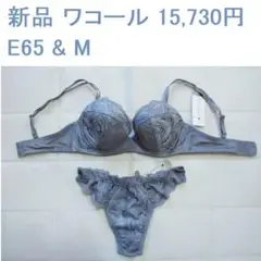 新品1万5千円 ワコール E65ブラ Mソング セット 日本製 インカラット