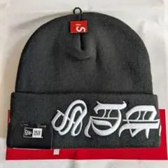 Supreme New Era Blackletter Beanie 黒