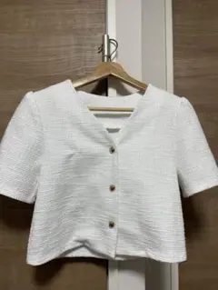 半袖ジャケット　ホワイト