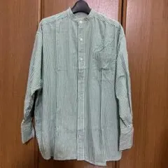 ストライプバンドカラーブラウス