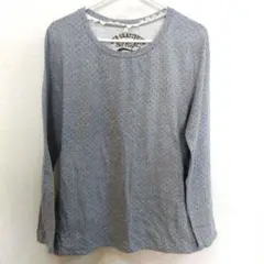 Get Right グレー ドット柄 長袖Tシャツ L