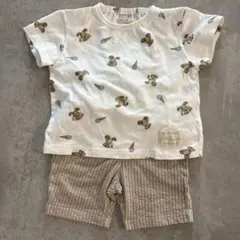 petit main ベビーパジャマセット 80 くま　アイス
