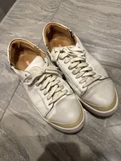 Diesel ホワイト レザー スニーカー