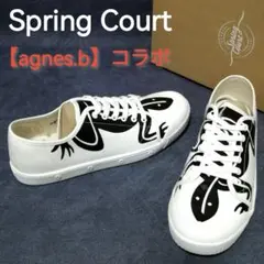 ♂新品・コラボ・キャンバススニーカーSPRING COURT × agnes.b