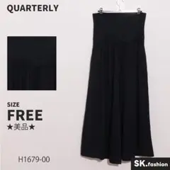 ★美品★QUARTERLY パンツ　ワイド　サイドポケット　ゆったり　綿　日本製