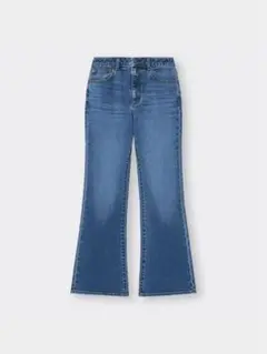 GU ジーユー　フレアデニムパンツ S ブルー　フレアジーンズ　新品