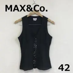 値下　C0725A08【MAX&Co.】 スパンコール付タンクトップ