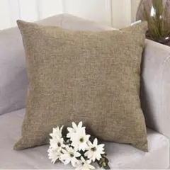 ポリジュートクッションカバー 45x45センチ　2枚