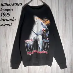 あいみょん 着用★90s★USA製★ドジャース 野茂英雄 スウェット★両面★紺色 90s USA製 ドジャース 野茂英雄 スウェット ブルー 野球 あい