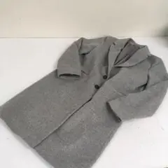 GU ジーユー★ロングコート　チェスターコート　アウター★レディースM★グレー