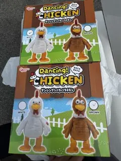 ダンシング！バタバタチキン　 Dancing! CHICKEN 白　茶 セット