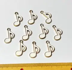 音符　エナメルチャーム　10個