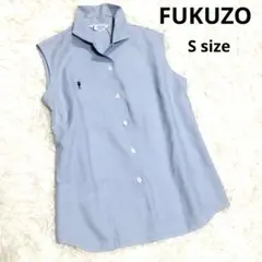 FUKUZO シャツ 水色 ノースリーブ S