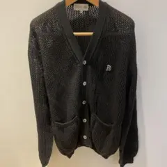 DUFFER メッシュカーディガン　ブラック