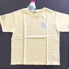 ピンクラテ　イエロー Mサイズ Tシャツ ハートプリント　165センチ