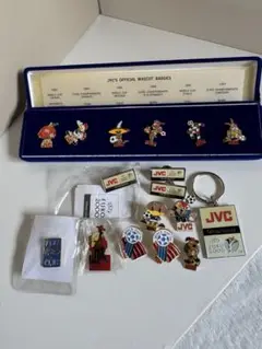 JVC ピンバッジ　EURO 2000 マスコットバッジセット