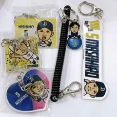 オリックス バファローズ 西野真弘 エアーくじ ガチャ アクリルキーホルダー