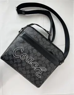 ✅【良品】定価5.9万 コーチ メンテ済み ビジネス レザー ショルダー バッグ